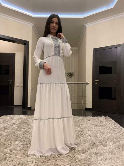 Фасоны для длинных платьев мусульманок - 90 фото